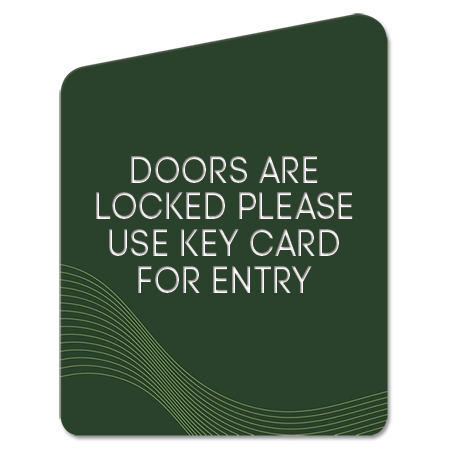 Use Key Card Sign - Exterior Version