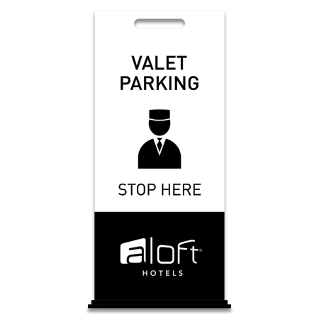 Valet Parking Free-Standing Floor Sign