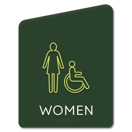 Women Sign w/Female & ISA Symbols