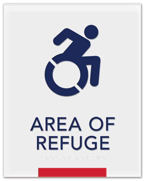 Area of Refuge Sign - Dynamic ISA Symbol