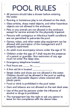 Arkansas Pool Rules Sign