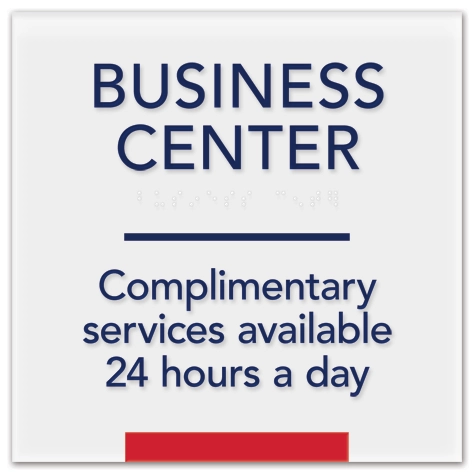 Business Center Sign