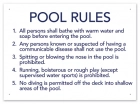 Connecticut Pool Rules Sign
