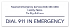 Delaware Pool Emergency Phone Sign
