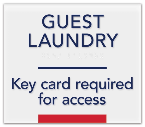 Guest Laundry Room Sign