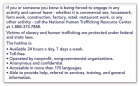 Human Trafficking Notice 3x5 Adhesive Maine New York
