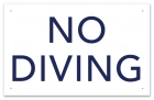 Idaho No Diving Sign