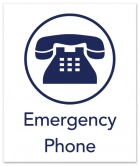 Illinois Emergency Phone Sign