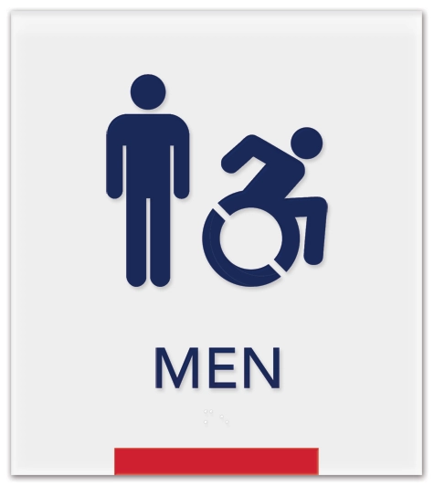 Men Sign w/Male & Dynamic ISA Symbols