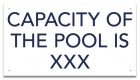 Montana Pool Capacity Sign