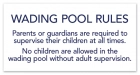 New Jersey Wading Pool Rules Sign