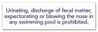New York Pool Pollution Prohibited Sign