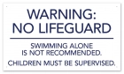 Ohio No Lifeguard Sign