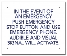 Ontario Canada Emergency Stop Button Sign