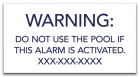 Utah Alarm Warning Sign
