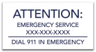 Utah Emergency Pool Sign