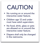 Utah Interactive Water Feature Caution Sign