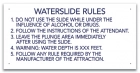 Wisconsin Waterslide Rules Sign