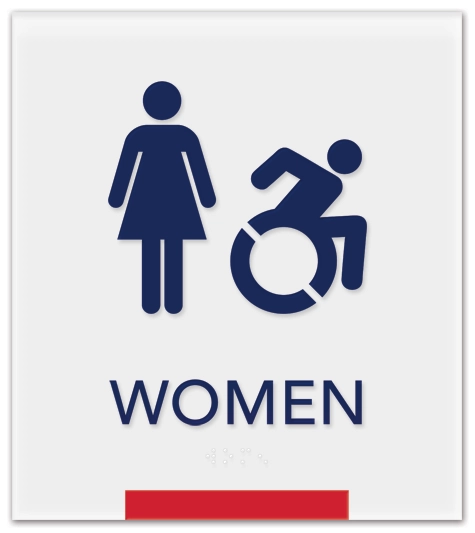 Women Sign w/Female & Dynamic ISA Symbols