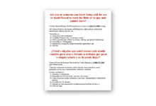 Human Trafficking Signs