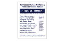 Human Trafficking Signs