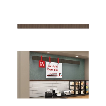 66 Inch Breakfast Rails