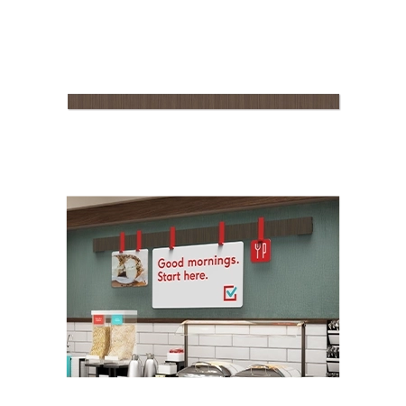 72 Inch Breakfast Rails