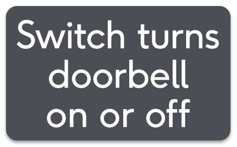 ADA Hearing Impaired Doorbell Switch Sign