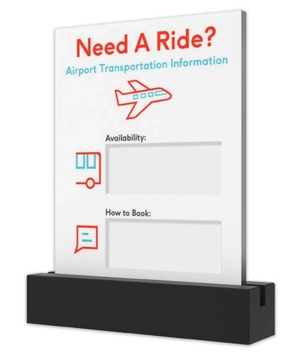 Airport Transportation Message Holder