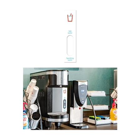 Beverage Bar Water Dispenser Label