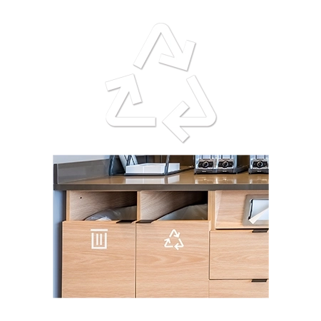 Breakfast & Beverage Bars - Vinyl Recycle Symbols (Set of 2)