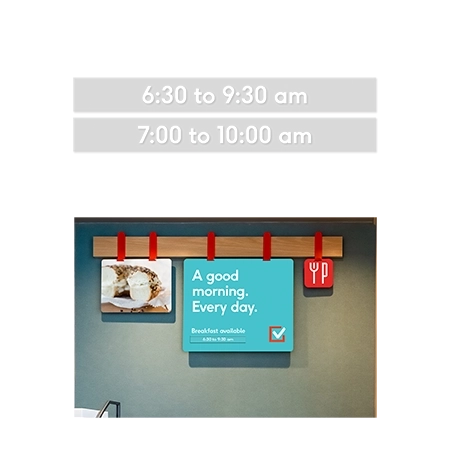 Breakfast Bar A good morning... Insert (Set of 2) - Replacement Only