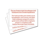 CA Housekeeper Protection Notice - 3 Pk - Acrylic