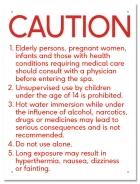 California Spa Rules Sign