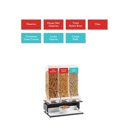 Cereal Labels - Set of 7