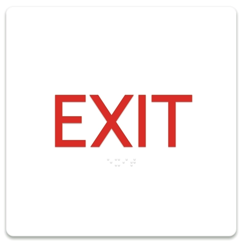 Exit (1.75" Letters) - CA Code