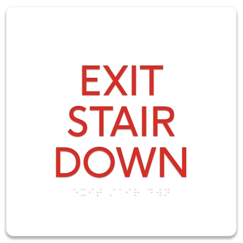 Exit Stair Down - CA Code