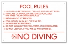 Florida Pool Rules Sign
