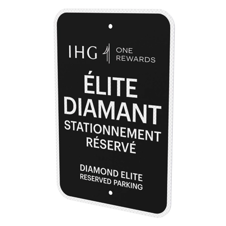 French Diamond Elite Parking Sign