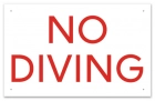 Idaho No Diving Sign