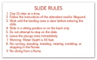 Indiana Water Slide Rules