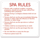 Iowa Spa Rules Sign