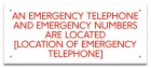 Kentucky Emergency Phone Location Sign