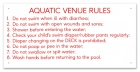 MAHC Bathhouse Sign for Pool Hygiene Facilities