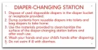 MAHC Diaper-Changing Station Signage