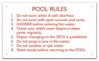 MAHC Pool Hygiene Rules Sign