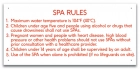 MAHC Spa Rules Sign