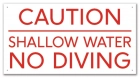 Maricopa County, Arizona No Diving Sign