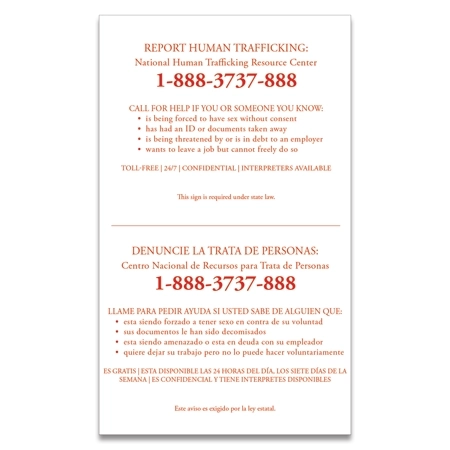 Maryland Large Human Trafficking Notice - Celtec