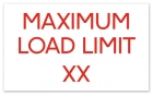 Maximum Load Pool Rules Sign